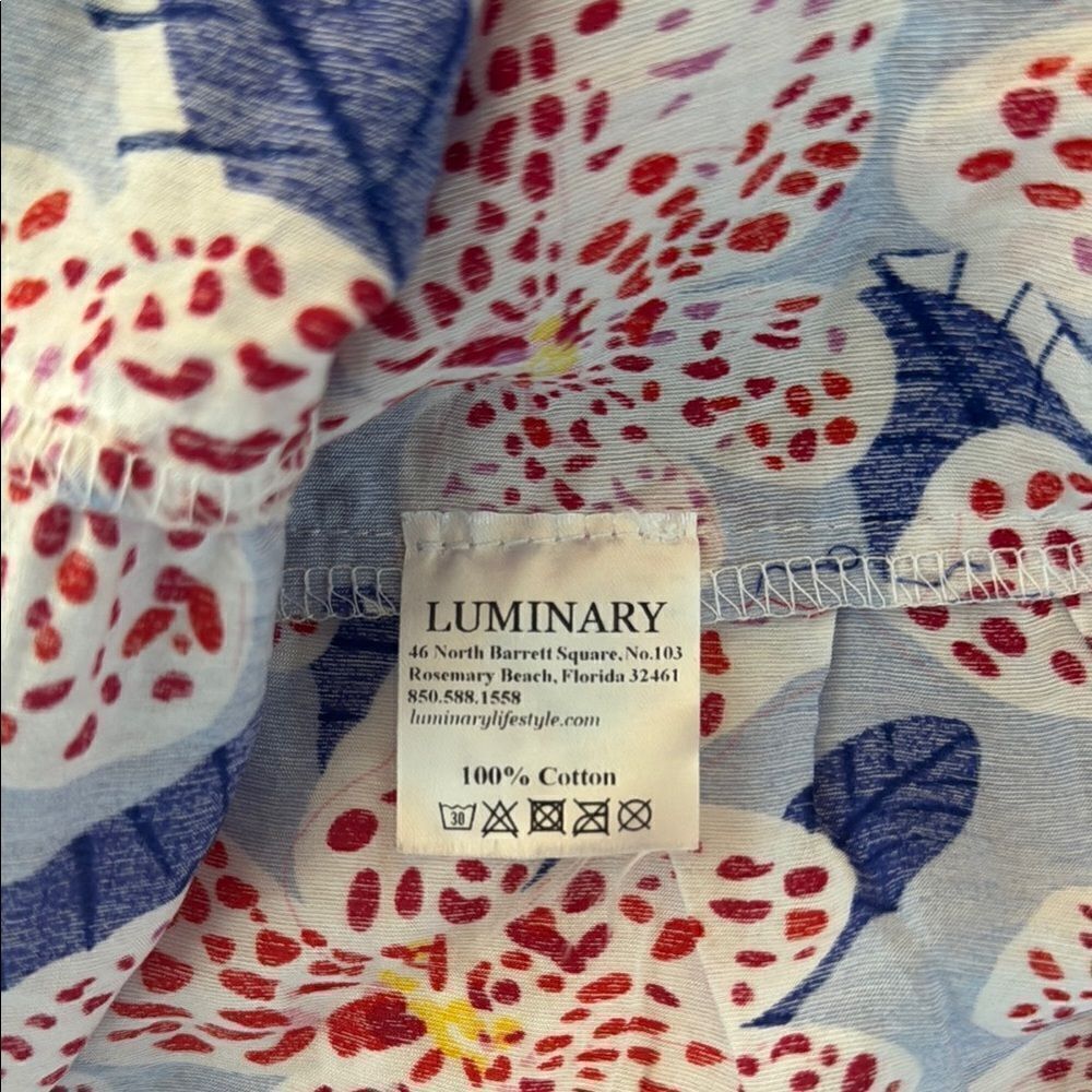 LUMINARY floral print maxi off shoulder dress empire waist‎ cross front Small - Picture 7 of 9